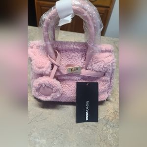 New with tag pink mini top handle handbag